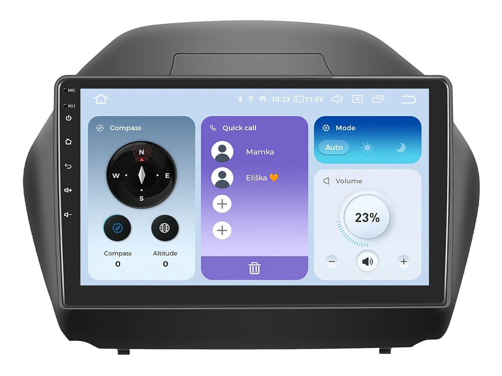 XTRONS 2DIN AUTORÁDIO IQP-XEV32 ANDROID, HYUNDAI IX35