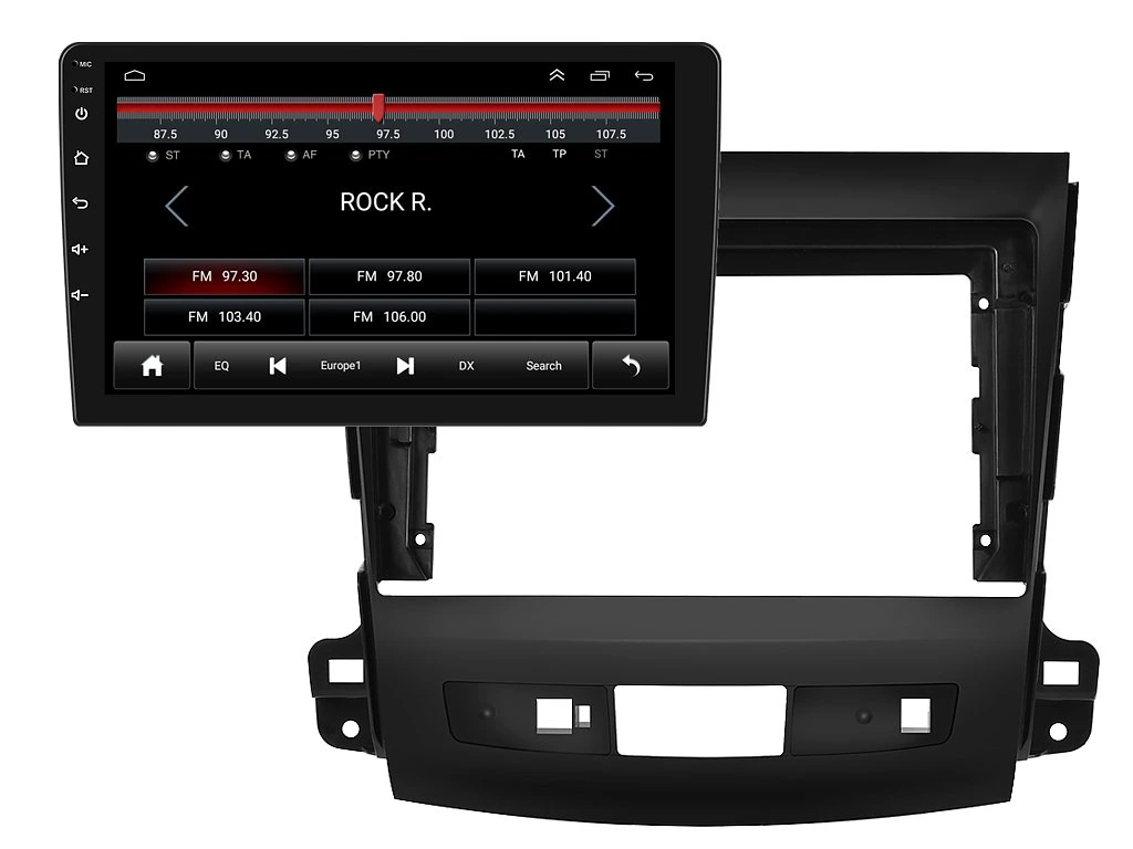 PODOFO 2DIN AUTORÁDIO PEV77 ANDROID, MITSUBISHI OUTLANDER II / CITROEN C-CROSSER / PEUGEOT 4007