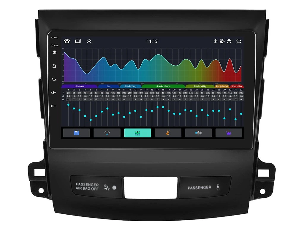 BMODE 2DIN AUTORÁDIO BEV43 ANDROID, MITSUBISHI OUTLANDER II / CITROEN C-CROSSER / PEUGEOT 4007