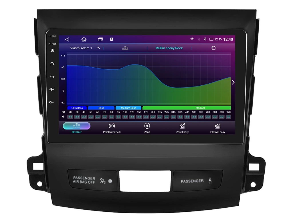ISUDAR 2DIN AUTORÁDIO T72-IEV50 ANDROID, MITSUBISHI OUTLANDER II / CITROEN C-CROSSER / PEUGEOT 4007
