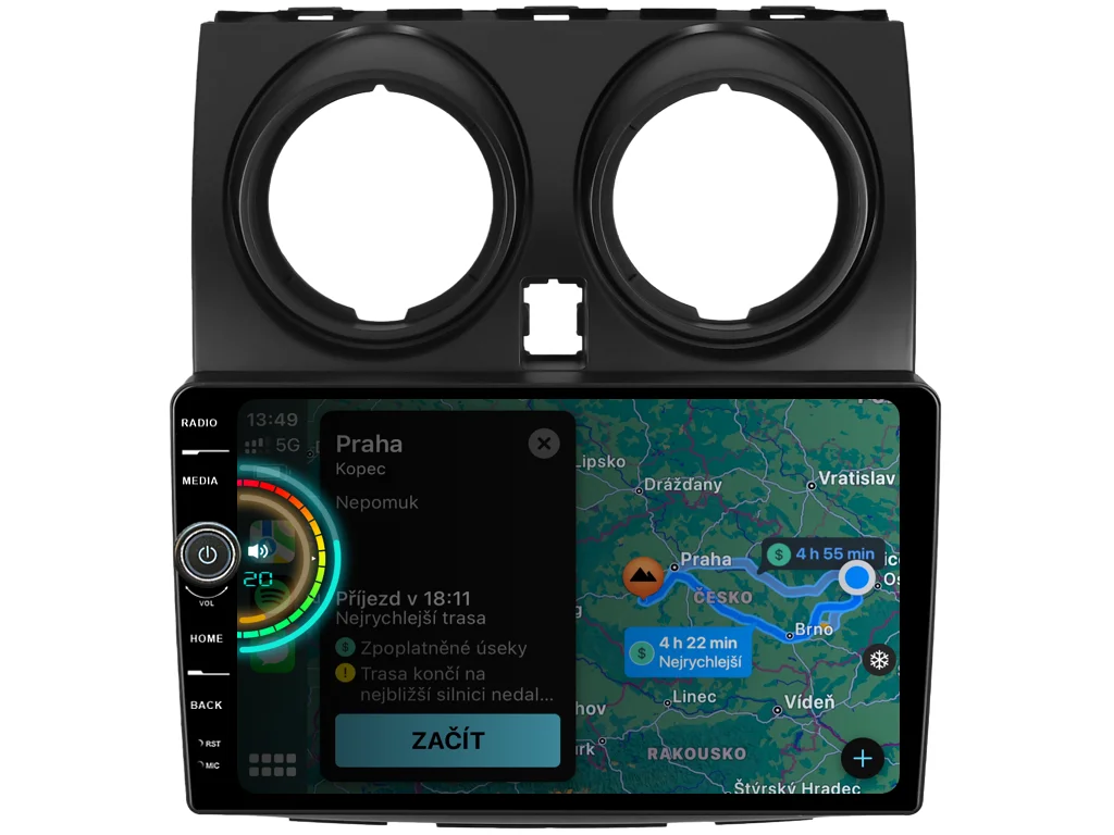 EVEREST 2DIN AUTORÁDIO EVE80 ANDROID, NISSAN QASHQAI I
