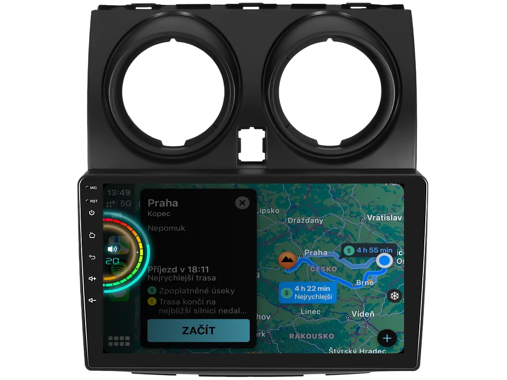 EVEREST 2DIN AUTORÁDIO EVT80 ANDROID, NISSAN QASHQAI I