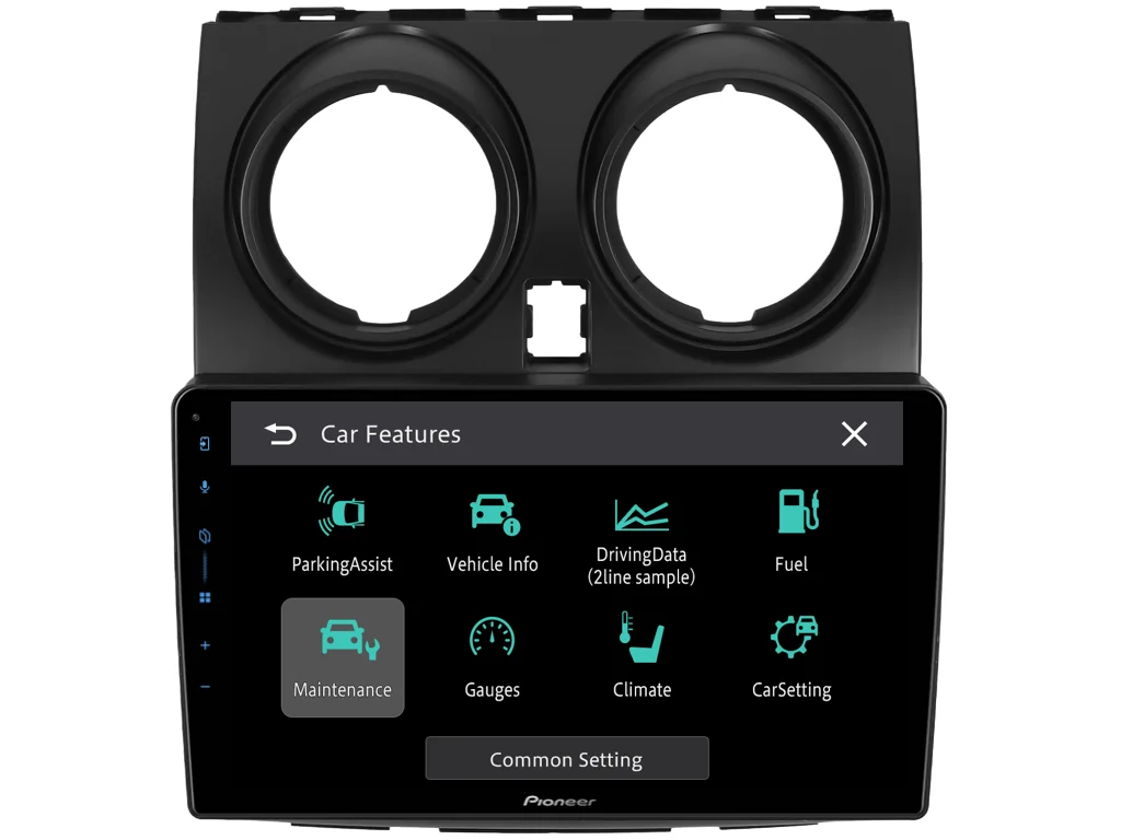 PIONEER 2DIN AUTORÁDIO SPH-PF97BT, NISSAN QASHQAI I