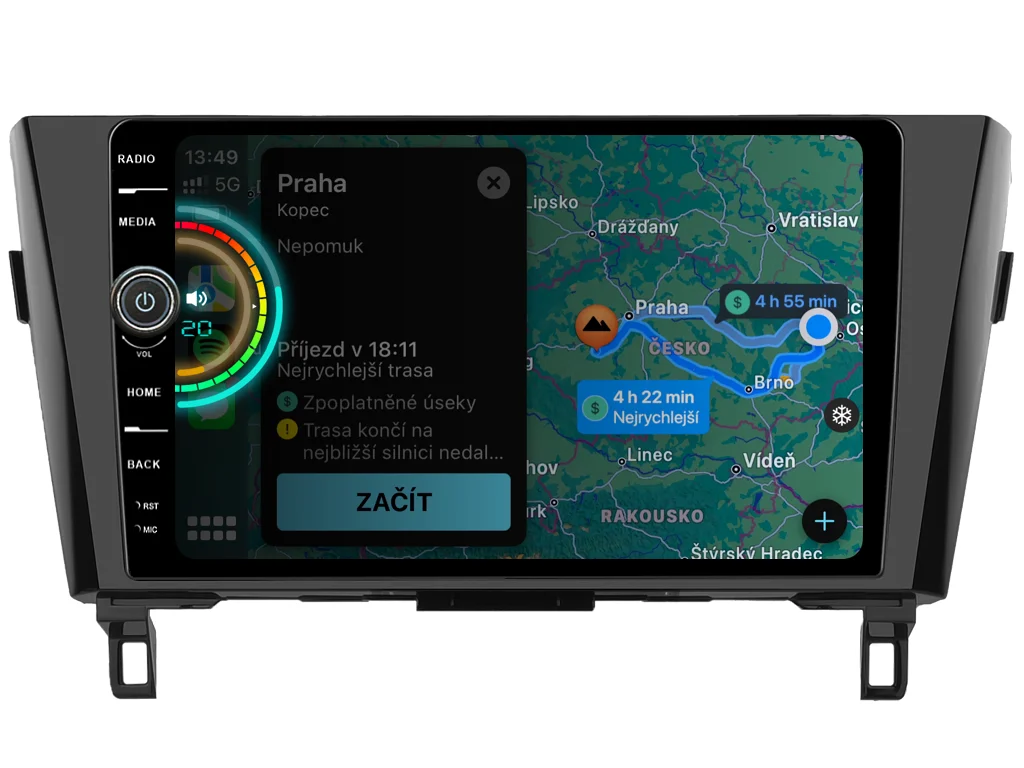 EVEREST 2DIN AUTORÁDIO EVE81 ANDROID, NISSAN QASHQAI II / X-TRAIL III