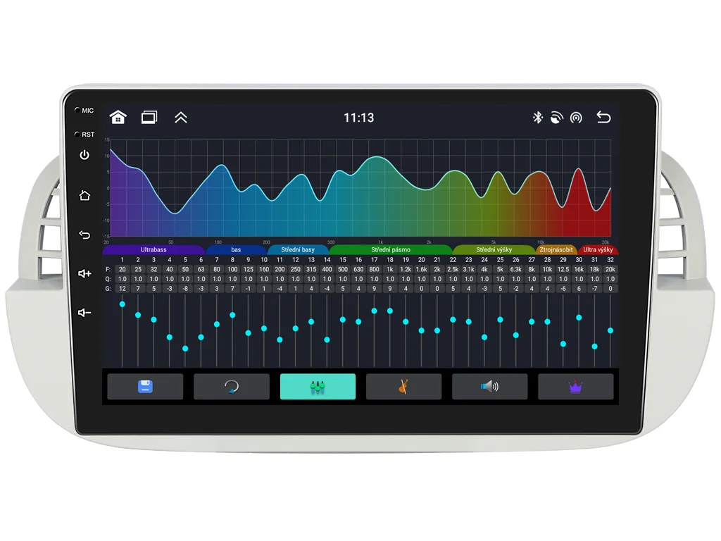 BMODE 2DIN AUTORÁDIO BEX212 ANDROID, FIAT 500