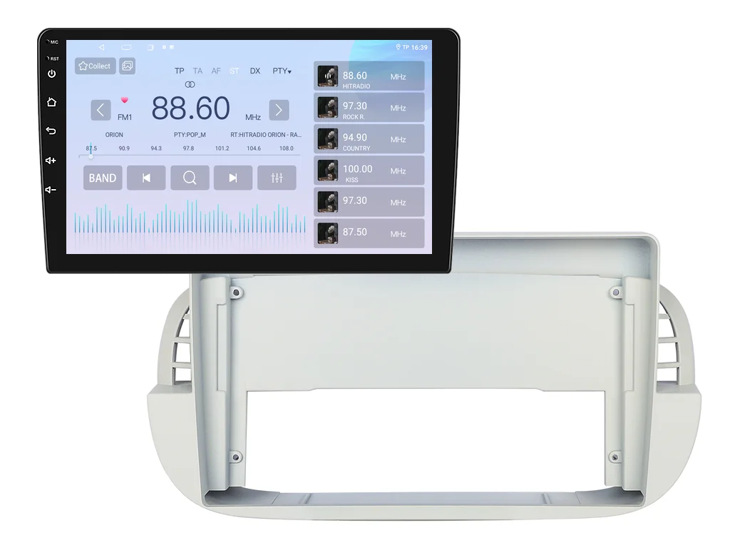ISUDAR 2DIN AUTORÁDIO T68B-IEV212 ANDROID, FIAT 500