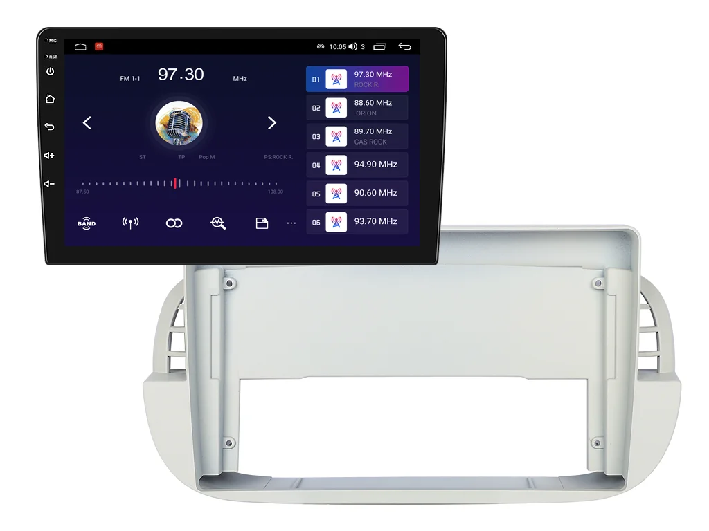 EVEREST 2DIN AUTORÁDIO EVT212 ANDROID, FIAT 500