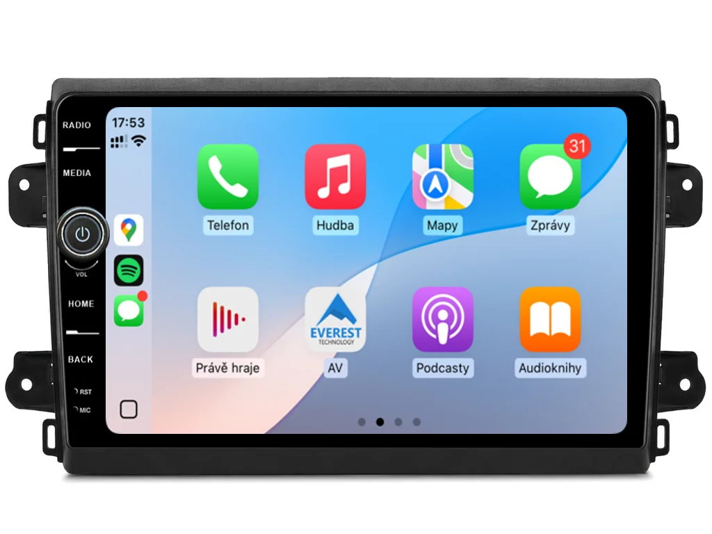 EVEREST 2DIN AUTORÁDIO EVE200 ANDROID, FIAT DUCATO 2021+