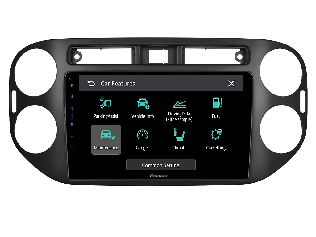 PIONEER 2DIN AUTORÁDIO SPH-PF97BT, VOLKSWAGEN TIGUAN I