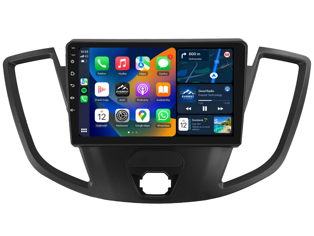 ISUDAR 2DIN AUTORÁDIO Q74X-IEV213 ANDROID, FORD TRANSIT VIII