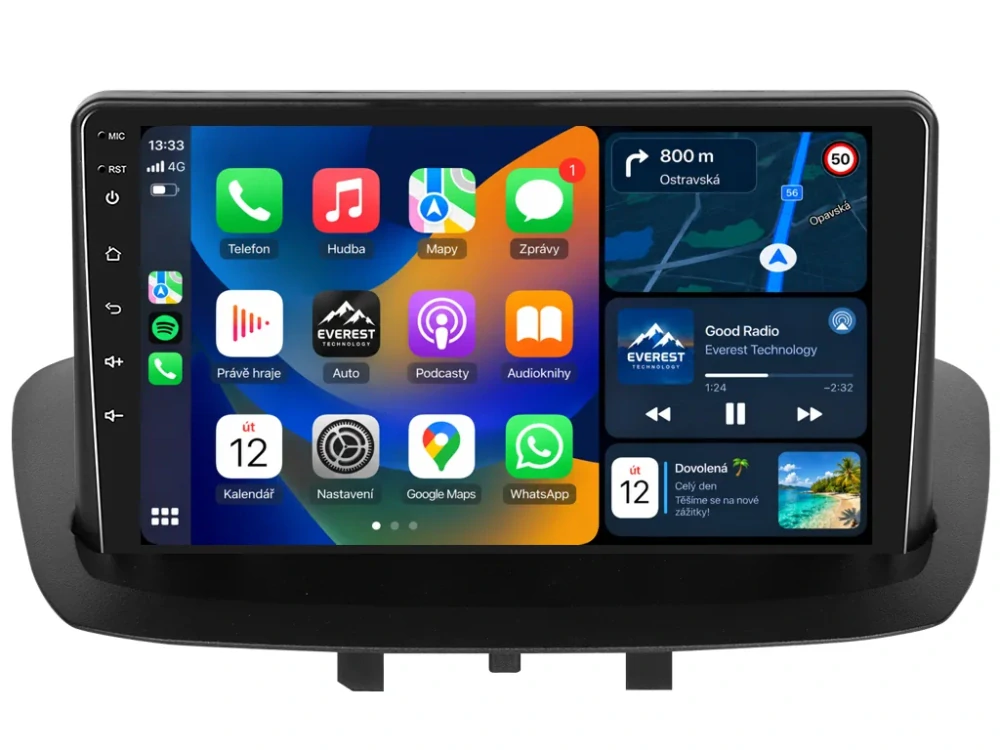 BMODE 2DIN AUTORÁDIO BET217 ANDROID, RENAULT MEGANE III / RENAULT FLUENCE