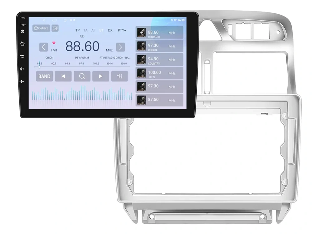 ISUDAR 2DIN AUTORÁDIO T68B-IEV37 ANDROID, PEUGEOT 307