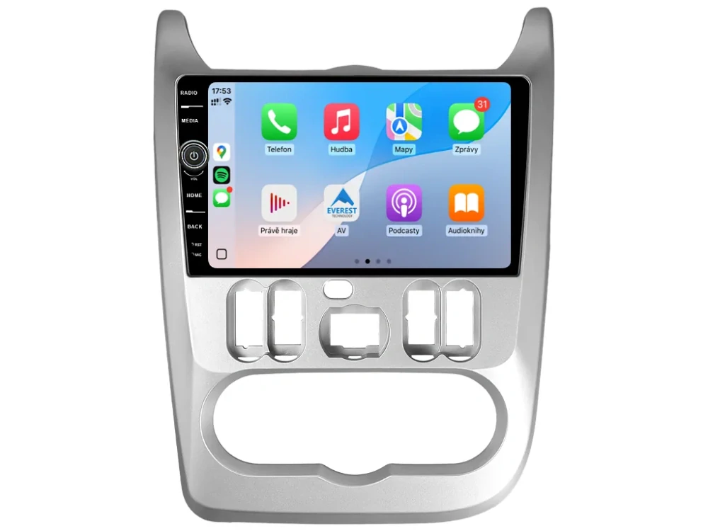 EVEREST 2DIN AUTORÁDIO EVE82 ANDROID, DACIA LOGAN I, SANDERO I