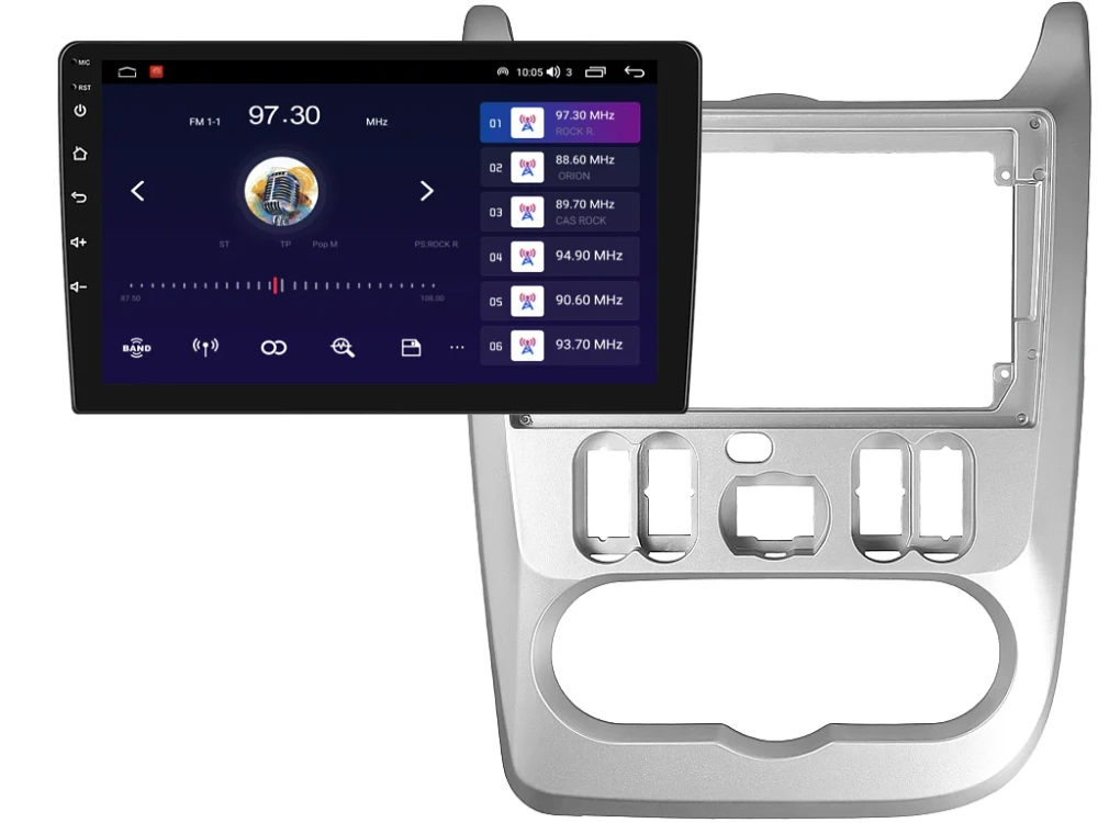 EVEREST 2DIN AUTORÁDIO EVT82 ANDROID, DACIA LOGAN I, SANDERO I