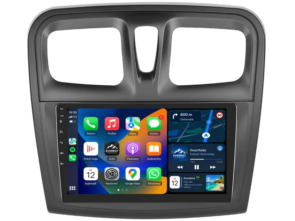 BMODE 2DIN AUTORÁDIO BET81 ANDROID, DACIA LOGAN II, SANDERO II S HRANATÝMI PRŮDUCHY