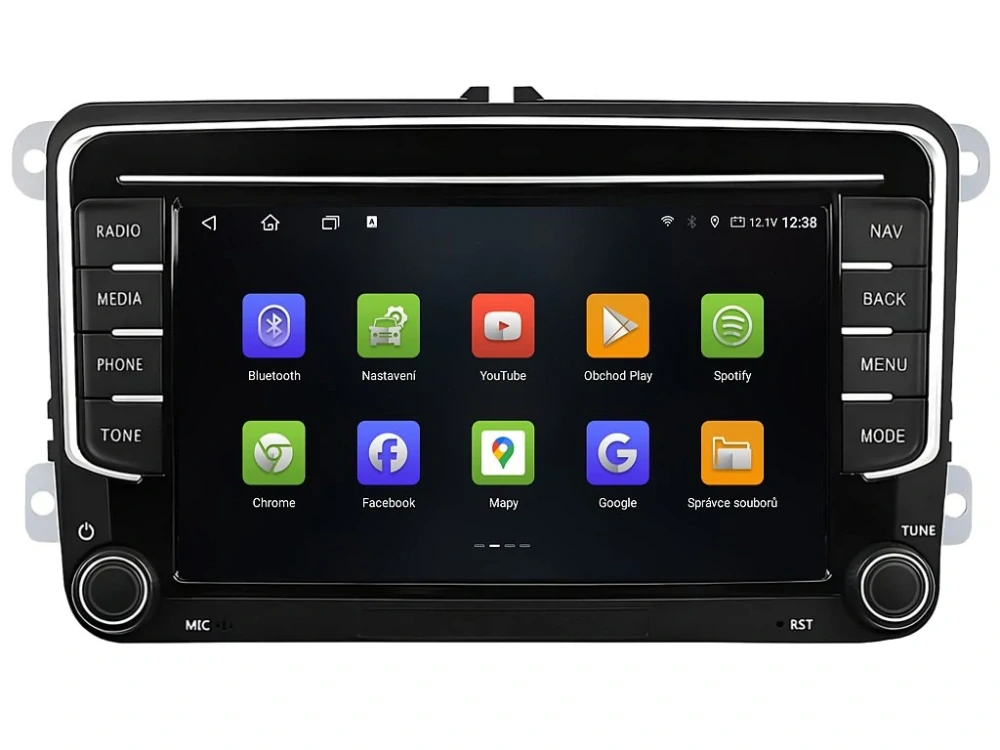 ISUDAR 2DIN AUTORÁDIO T72-VW0702 ANDROID S GPS