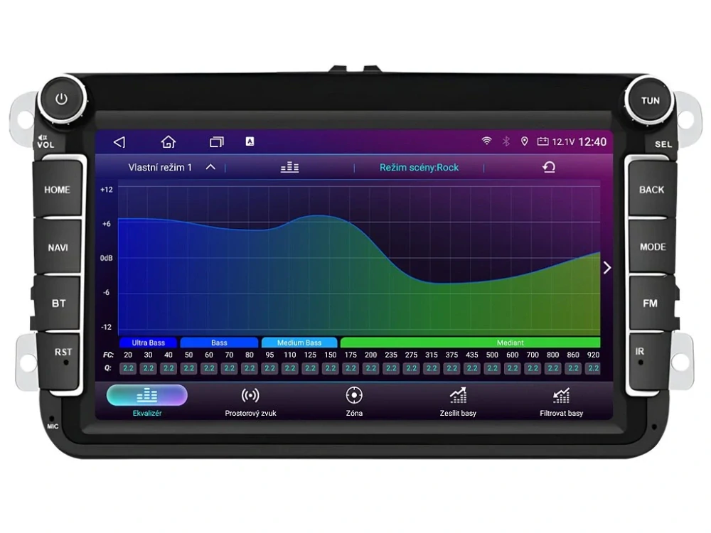 ISUDAR 2DIN AUTORÁDIO T72-VW0803F ANDROID S GPS