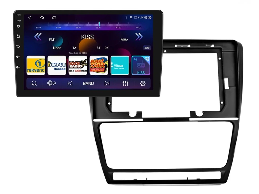 ISUDAR 2DIN AUTORÁDIO T72-IEV05 ANDROID, ŠKODA OCTAVIA II