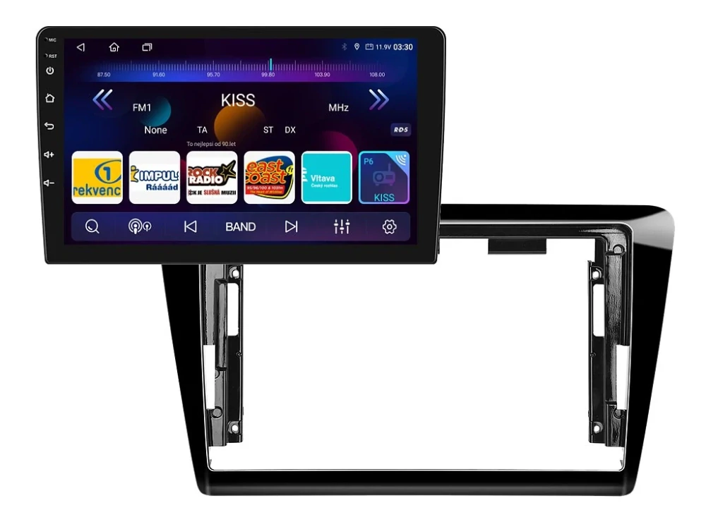 ISUDAR 2DIN AUTORÁDIO T72-IEV116 ANDROID, ŠKODA RAPID