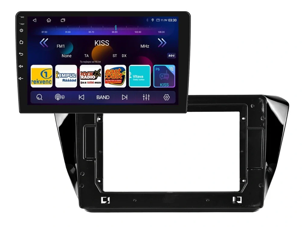 ISUDAR 2DIN AUTORÁDIO T72-IEV41 ANDROID, ŠKODA SUPERB III
