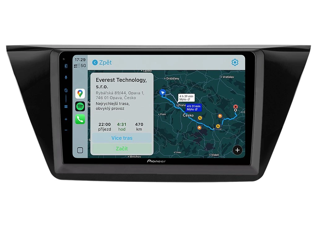 PIONEER 2DIN AUTORÁDIO SPH-PF97BT, VOLKSWAGEN TOURAN II