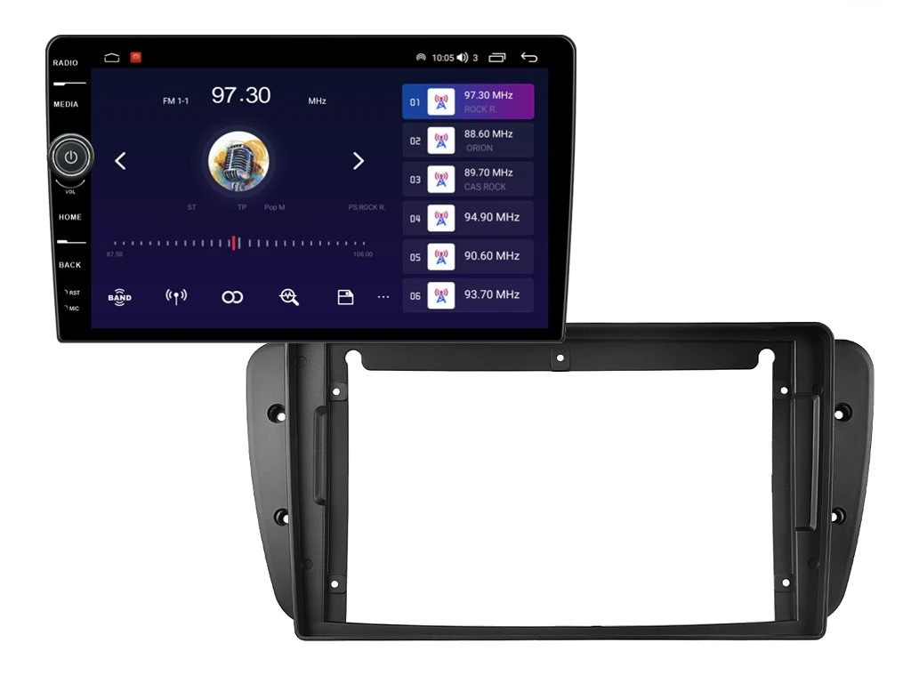 EVEREST 2DIN AUTORÁDIO EVE24 ANDROID, SEAT IBIZA