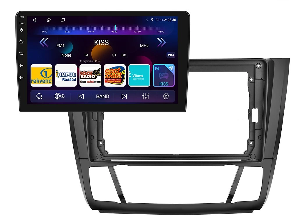 ISUDAR 2DIN AUTORÁDIO T72-IEV82 ANDROID, BMW E81 / E82 / E87 / E88 S AUTOMATICKOU KLIMATIZACÍ
