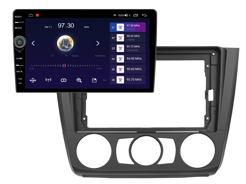 EVEREST 2DIN AUTORÁDIO EVE20 ANDROID, BMW E81 / E82 / E87 / E88 S MANUÁLNÍ KLIMATIZACÍ