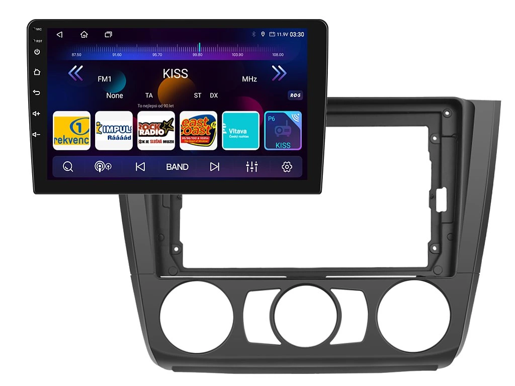 ISUDAR 2DIN AUTORÁDIO T75-IEV83 ANDROID, BMW E81 / E82 / E87 / E88 S MANUÁLNÍ KLIMATIZACÍ