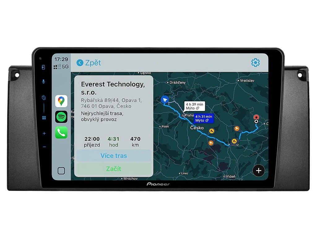 PIONEER 2DIN AUTORÁDIO SPH-PF97BT, BMW E39 / X5 E53