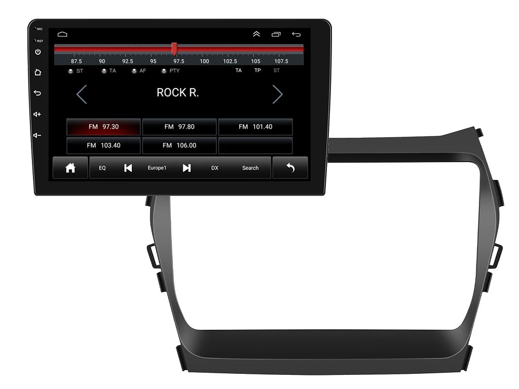 PODOFO 2DIN AUTORÁDIO PEV20 ANDROID, HYUNDAI SANTA FE IX45