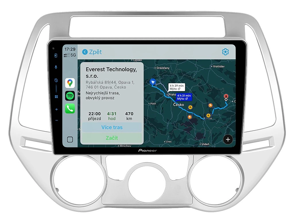 PIONEER 2DIN AUTORÁDIO SPH-PF97BT, HYUNDAI I20