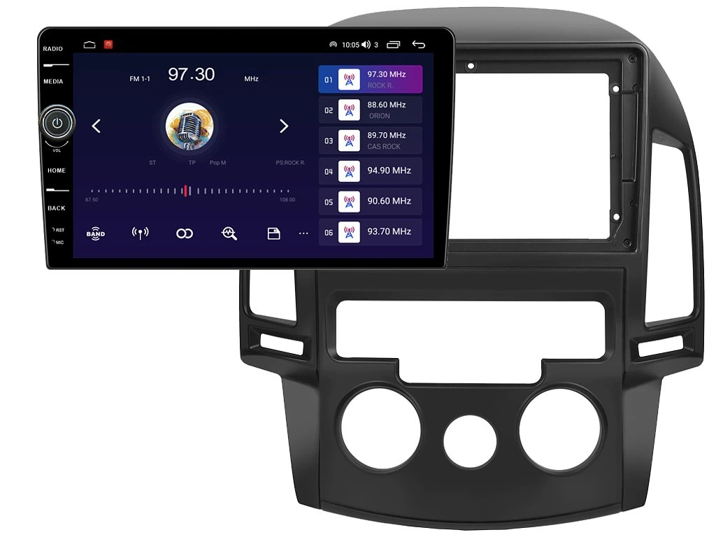 EVEREST 2DIN AUTORÁDIO EVE32 ANDROID, HYUNDAI I30 S MANUÁLNÍ KLIMATIZACÍ