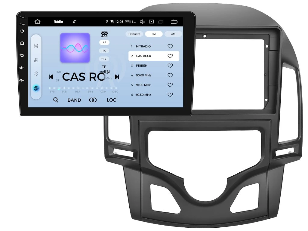 XTRONS 2DIN AUTORÁDIO IQP-XEV42 ANDROID, HYUNDAI I30 S AUTOMATICKOU KLIMATIZACÍ