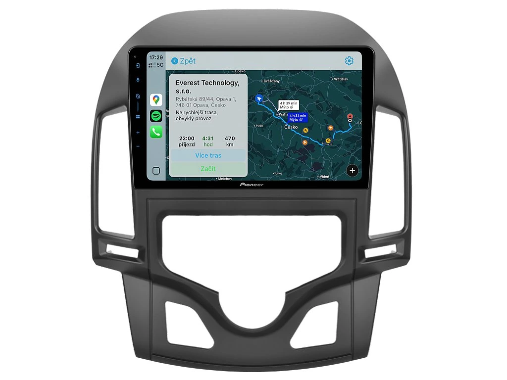PIONEER 2DIN AUTORÁDIO SPH-PF97BT, HYUNDAI I30 S AUTOMATICKOU KLIMATIZACÍ
