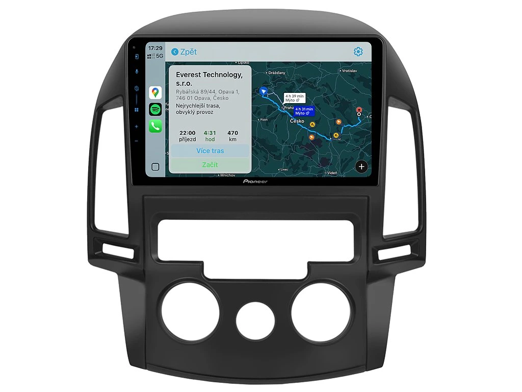 PIONEER 2DIN AUTORÁDIO SPH-PF97BT, HYUNDAI I30 S MANUÁLNÍ KLIMATIZACÍ