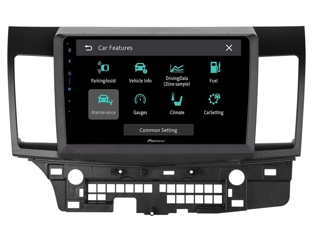 PIONEER 2DIN AUTORÁDIO SPH-PF97BT, MITSUBISHI LANCER VIII