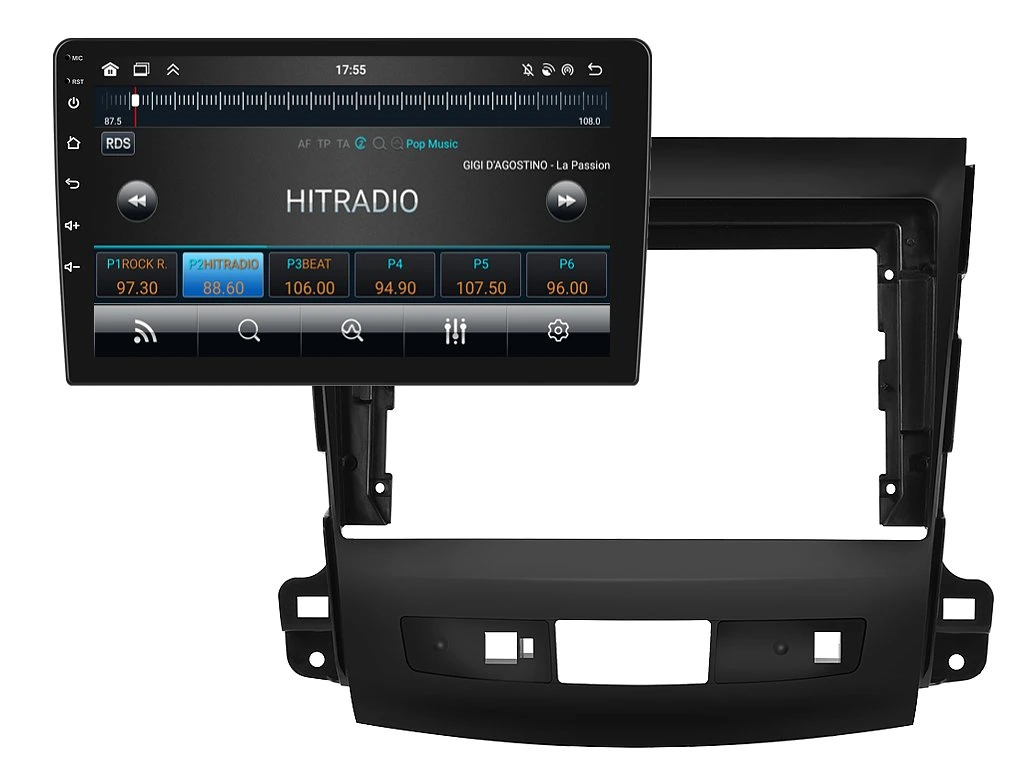 BMODE 2DIN AUTORÁDIO BEV43 ANDROID, MITSUBISHI OUTLANDER II / CITROEN C-CROSSER / PEUGEOT 4007