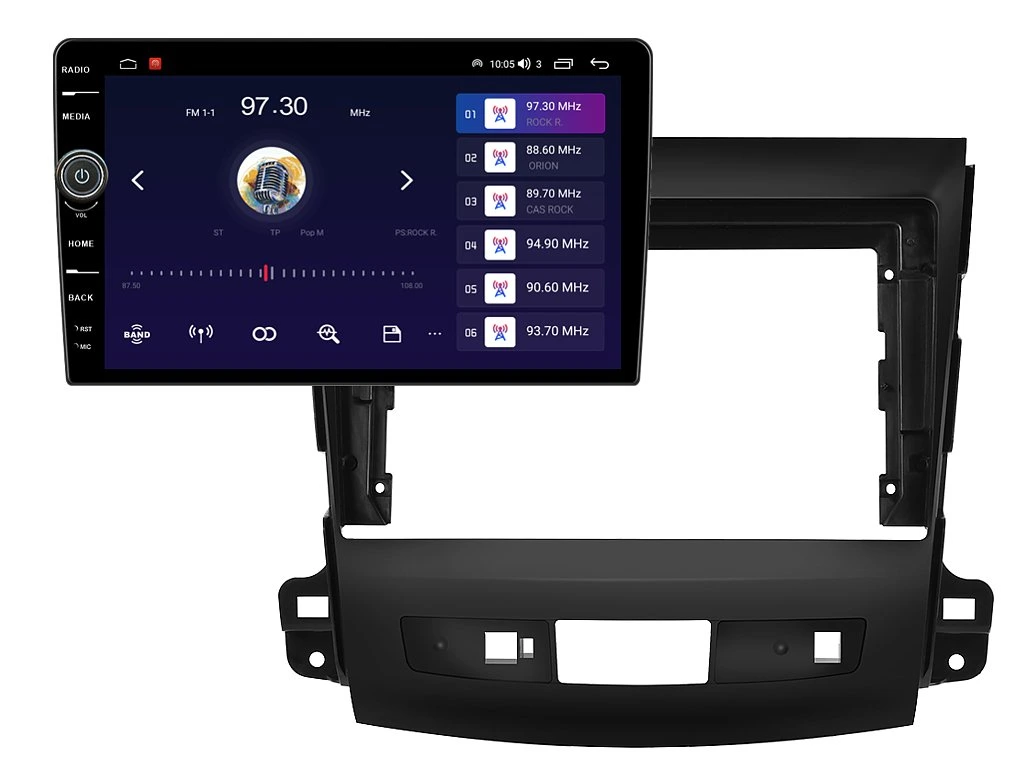 EVEREST 2DIN AUTORÁDIO EVE37 ANDROID, MITSUBISHI OUTLANDER II / CITROEN C-CROSSER / PEUGEOT 4007