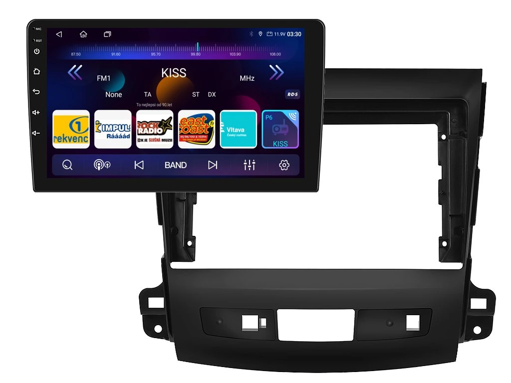 ISUDAR 2DIN AUTORÁDIO T75-IEV103 ANDROID, MITSUBISHI OUTLANDER II / CITROEN C-CROSSER / PEUGEOT 4007