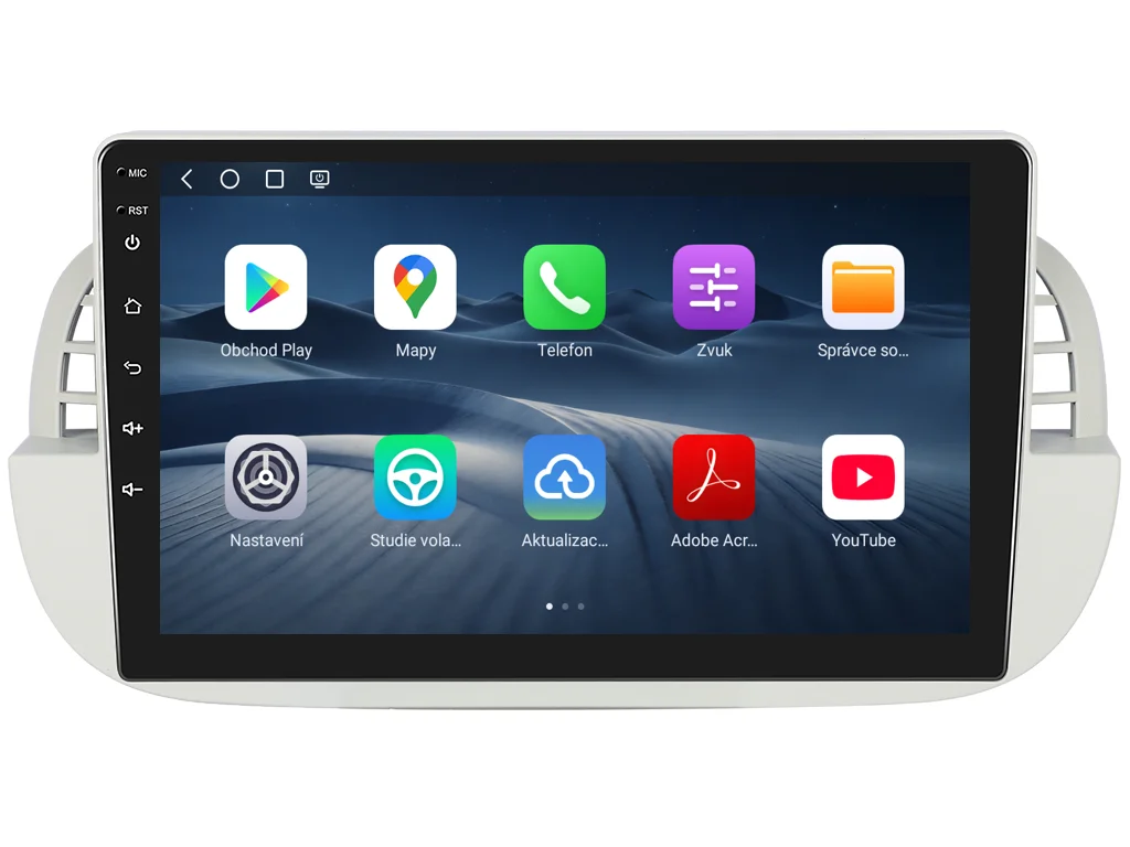ISUDAR 2DIN AUTORÁDIO Q74X-IEV212 ANDROID FIAT 500