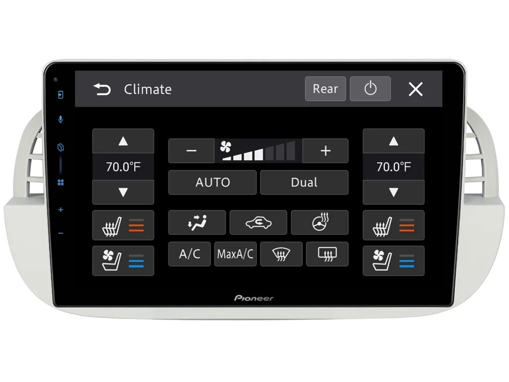 PIONEER 2DIN AUTORÁDIO SPH-PF97BT, FIAT 500