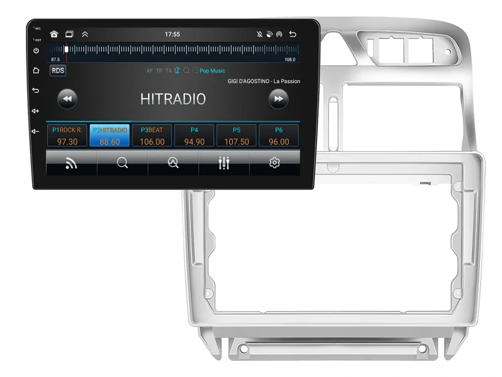 BMODE 2DIN AUTORÁDIO BEX38 ANDROID PEUGEOT 307