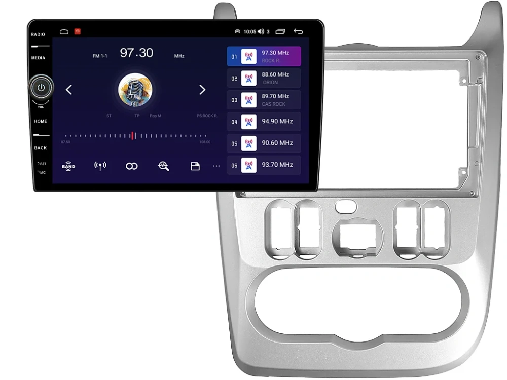 EVEREST 2DIN AUTORÁDIO EVE82 ANDROID, DACIA LOGAN I, SANDERO I