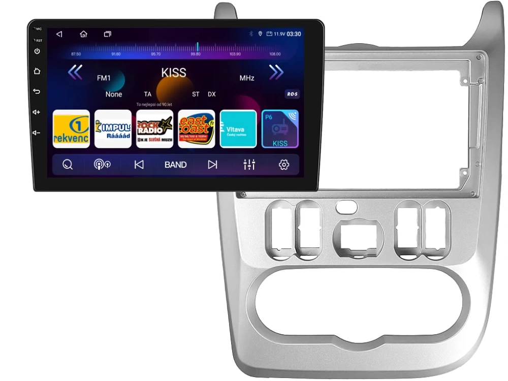 ISUDAR 2DIN AUTORÁDIO T75-IEV159 ANDROID, DACIA LOGAN I, SANDERO I