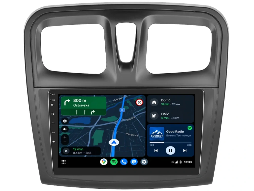 BMODE 2DIN AUTORÁDIO BET81 ANDROID, DACIA LOGAN II, SANDERO II S HRANATÝMI PRŮDUCHY