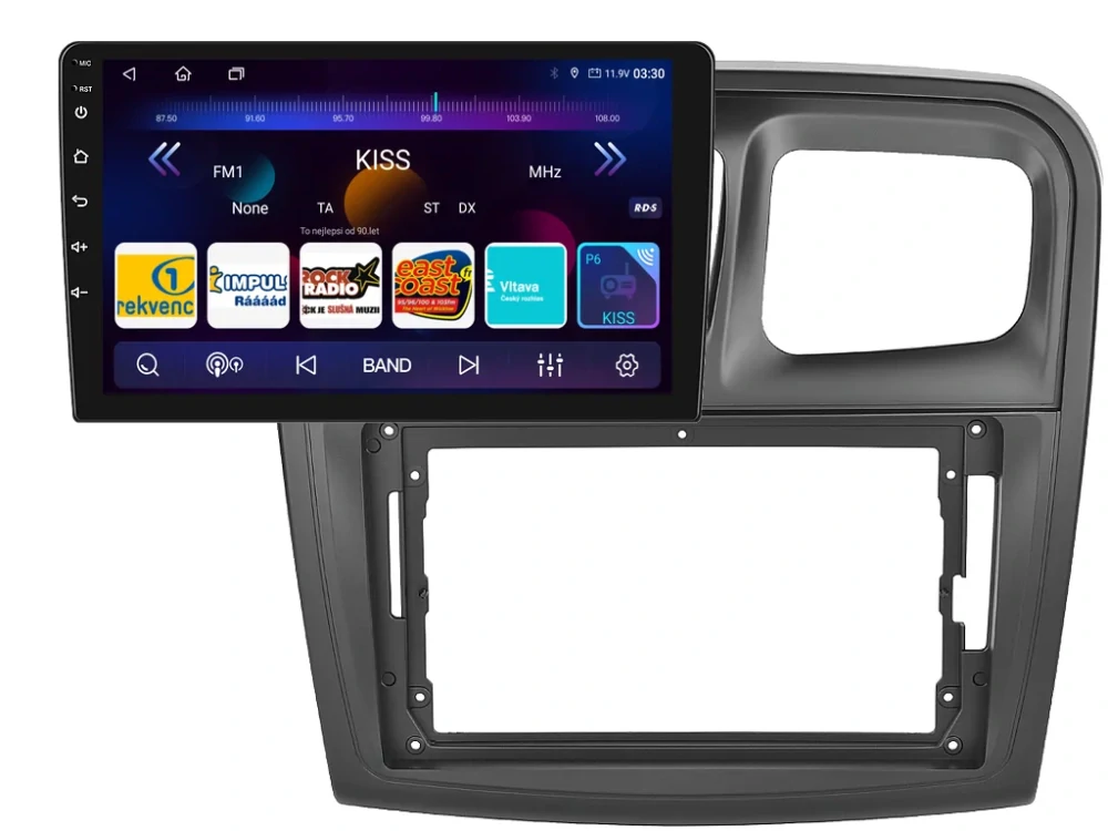 ISUDAR 2DIN AUTORÁDIO T72-IEV158 ANDROID, DACIA LOGAN II, SANDERO II S HRANATÝMI PRŮDUCHY
