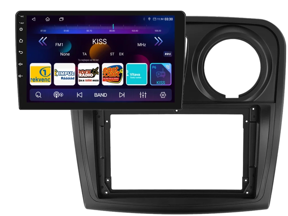 ISUDAR 2DIN AUTORÁDIO T72-IEV160 ANDROID, DACIA LOGAN II, SANDERO II S KULATÝMI PRŮDUCHY