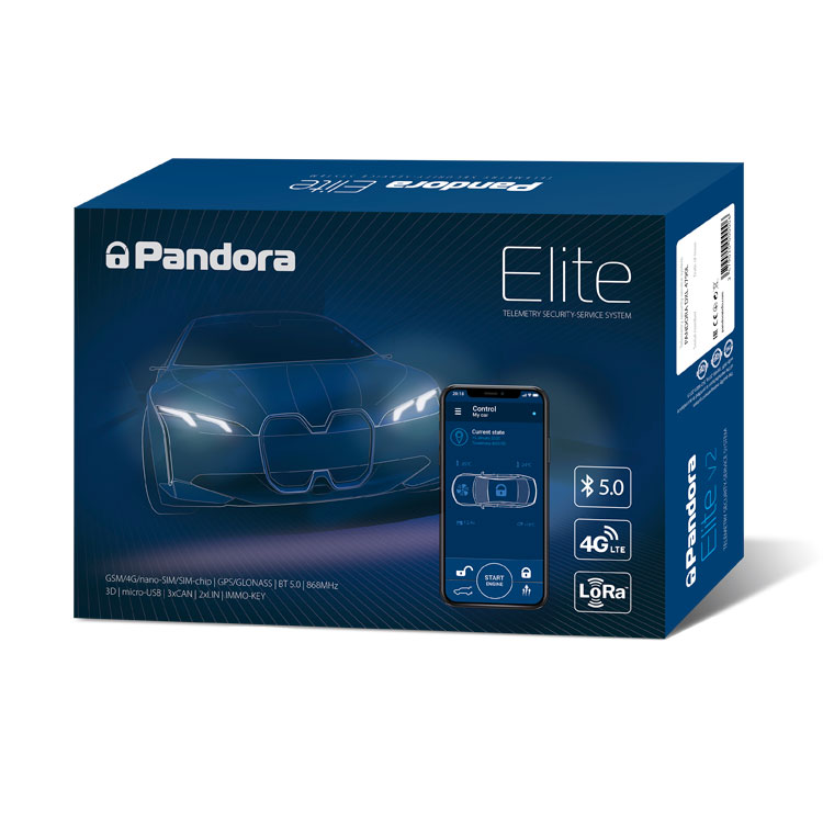 PANDORA ELITE S DÁLKOVÝM STARTEM, GPS SLEDOVÁNÍM A MONTÁŽÍ
