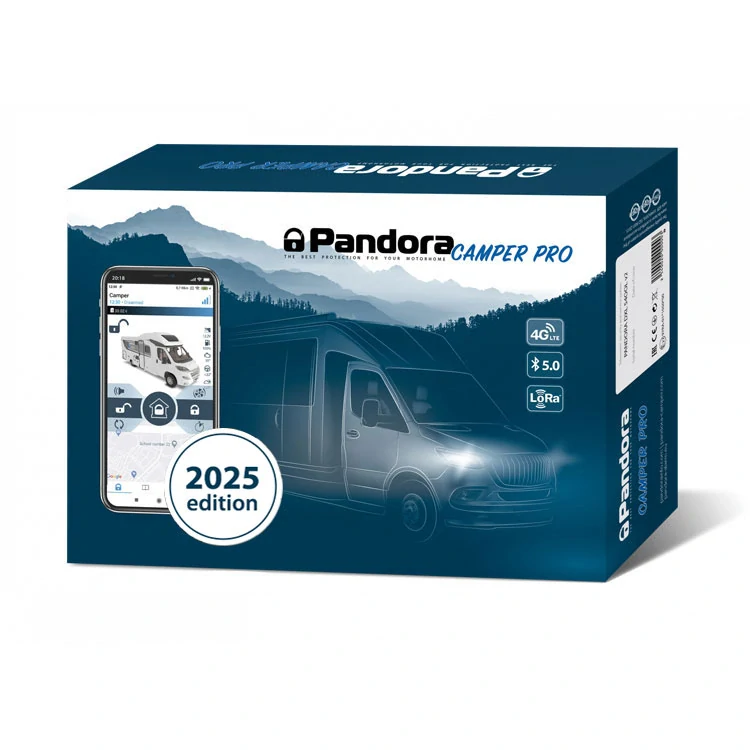 PANDORA CAMPER PRO V2 S GPS SLEDOVÁNÍM, DÁLKOVÝM STARTEM A MONTÁŽÍ